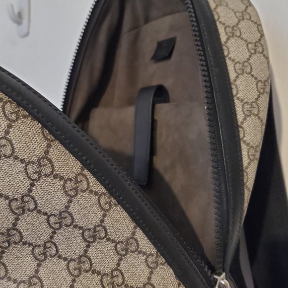 *AUTHENTIC* Gucci Supreme Canvas Large Unisex Backpack - Picture 7 of 8